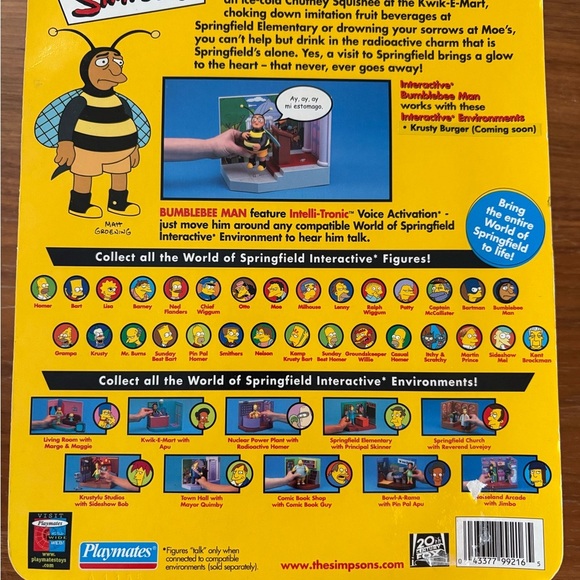 The Simpsons Action Figure Set - Bumblebee Man & Radioactive Man​ - Picture 7 of 8